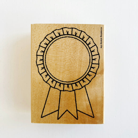 Wood Award Ribbon Stamp