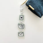 Bag Charm Keychain: P+CP