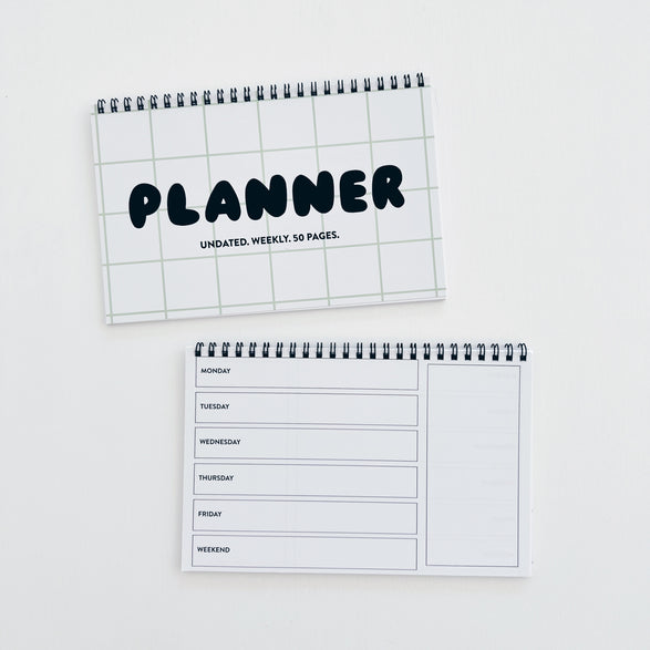 Mint Grid Weekly Planner