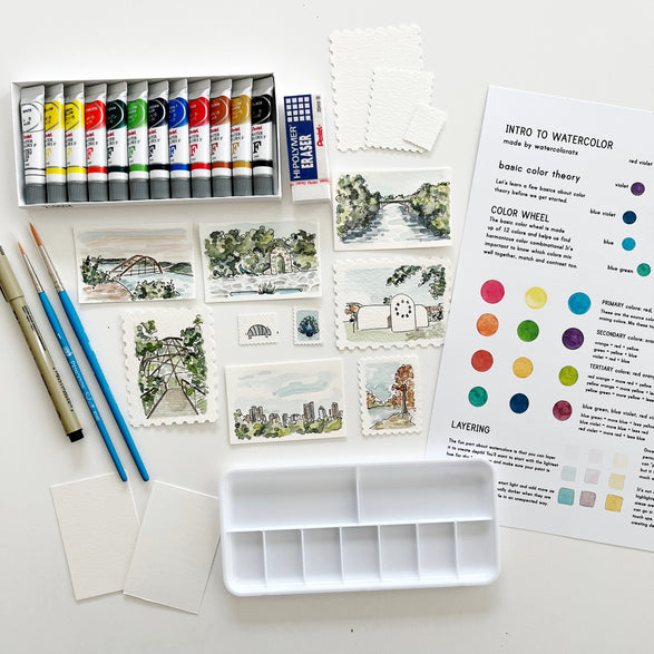 10.25.25 Intro to Mini Watercolors Workshop Ticket (In-Studio)