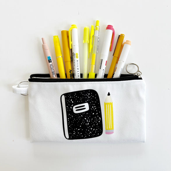 Zipper Pouch: Composition Notebook + Pencil