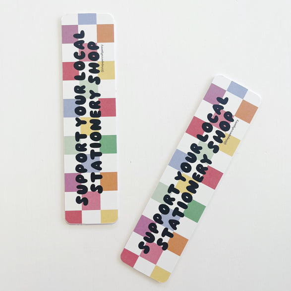 Support Local Stationery Bookmark