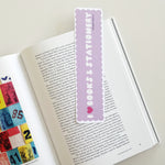 Lilac I Heart Books + Stationery Bookmark