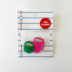Coffee Cups Acrylic Clip