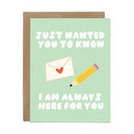Always Here for You Stationery Card