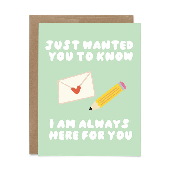 Always Here for You Stationery Card