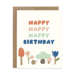 Happy Birthday Mushrooms Card