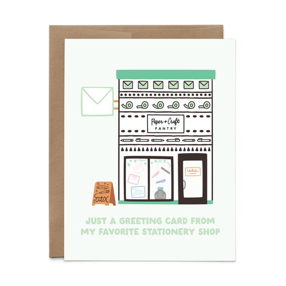 My Favorite Stationery Shop Card
