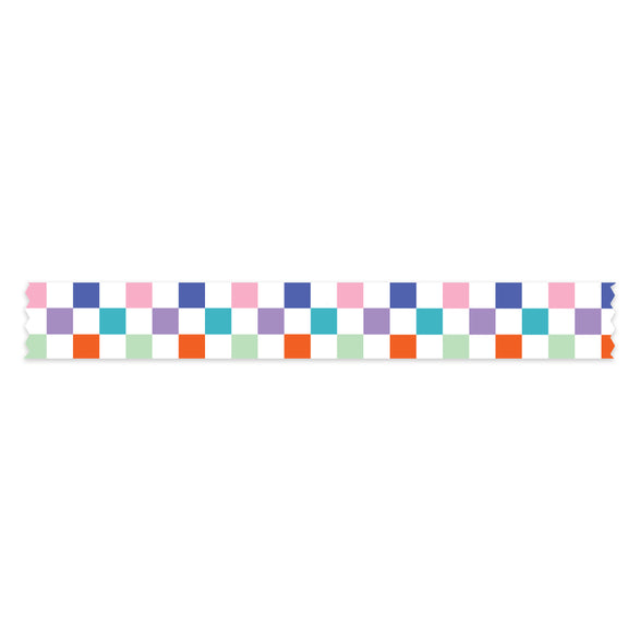 Colorful Checkered Washi Tape - 25mm