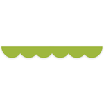 Light Green Die Cut Scalloped Washi Tape - 20mm