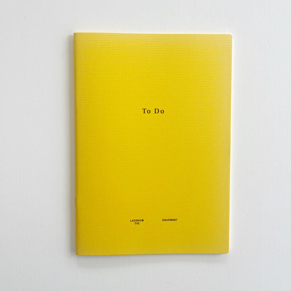 To Do Yellow Notebook