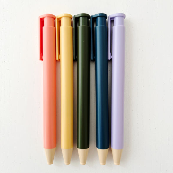Nakabayashi Click + Refillable Eraser - 5 color options