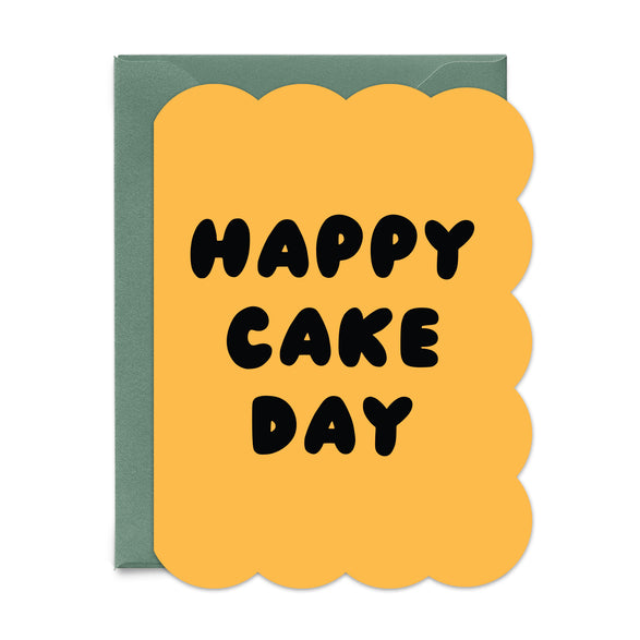 Happy Cake Day Yellow Card