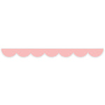 Pink Scalloped Die Cut Washi Tape - 20mm