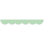 Mint Scalloped Die Cut Washi Tape - 20mm