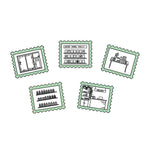 Mint Stationery Shop Sticker Flakes - Set of 45