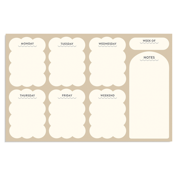 Weekly Notepad: Neutral Shapes