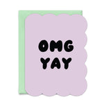 OMG Yay Lilac Card