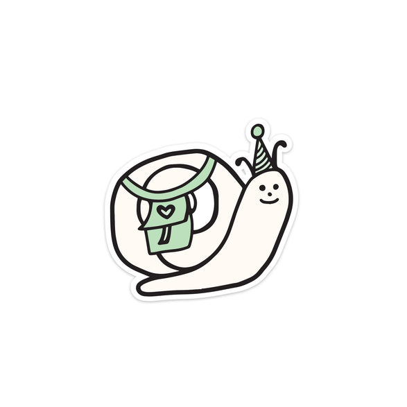 Party Snail Vinyl Sticker