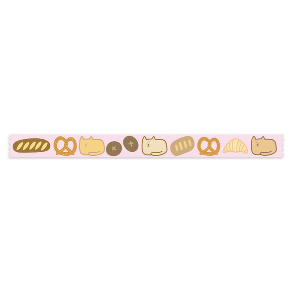 Bread + Cat Loaf Washi Tape - 15mm