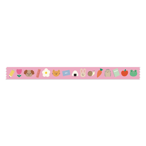 Pink Stationery Pals Washi Tape - 15mm