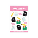 School Essentials Sticker Sheet