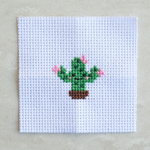 Kawaii Cactus Mini Cross Stitch Kit