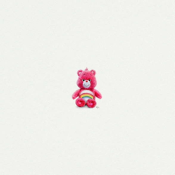 5x5 Art Print: Mini Care Bear