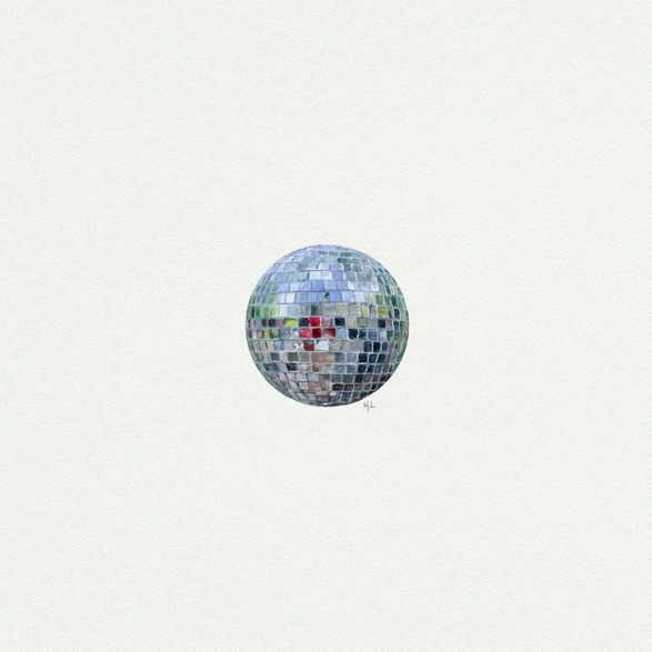 5x5 Art Print: Mini Disco Ball
