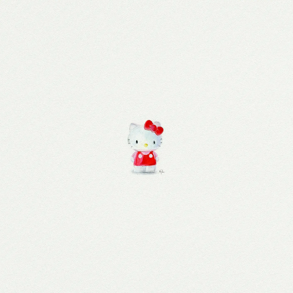 5x5 Art Print: Mini Hello Kitty