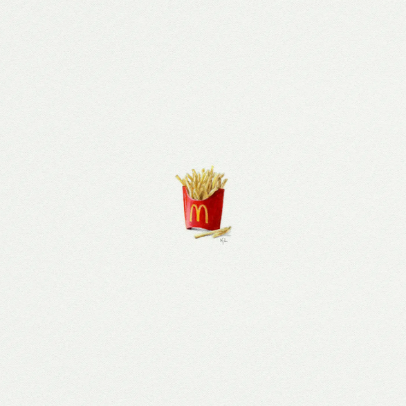 5x5 Art Print: Mini French Fries