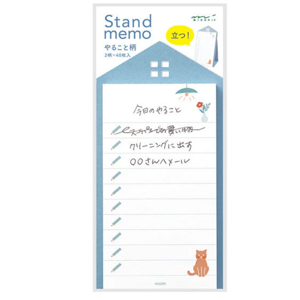 Midori Stand Memo Pad - To Do List