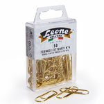 Brass Plated Paper Clips - Set of 50