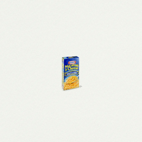 5x5 Art Print: Mini Mac & Cheese