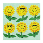 Mini Smiley Sunflowers: Sticker Tear Off Sheet (1)