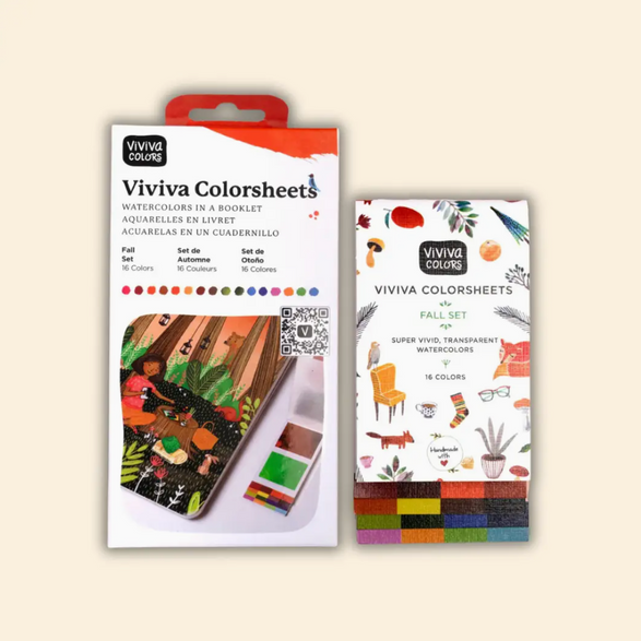 Autumn/Fall Watercolor Colorsheets