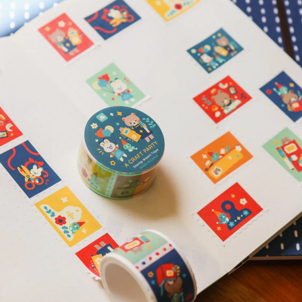 Craft Party Stamp Washi Tape (25mm)