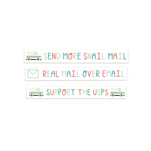 Send More Snail Mail Washi Tape - 15mm