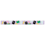 Purple Stationery Pattern Washi Tape - 15mm