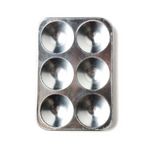 Aluminum Paint Palette: 6 Well