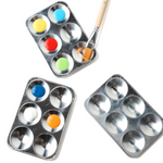 Aluminum Paint Palette: 6 Well
