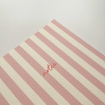 Blank Notebook: Pink Stripe