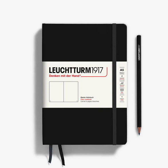 Leuchtturm Blank Notebook: Black