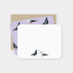 Chatting Pigeons Notecard Set