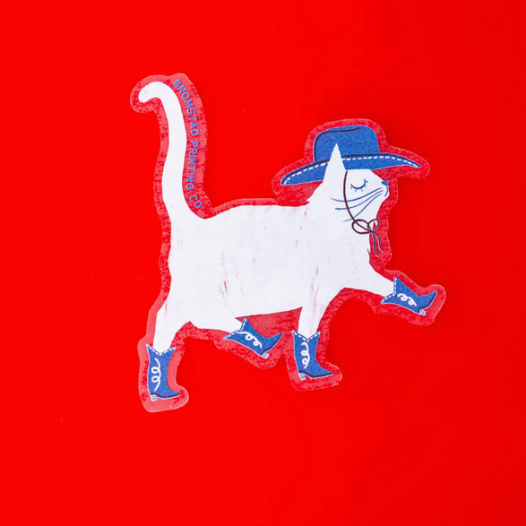 Cowboy Cat Sticker