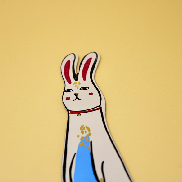 Cream Bunny Bookmark