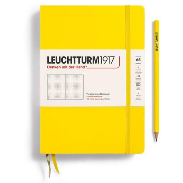 Leuchtturm Dot Grid Notebook: Lemon Yellow