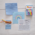 Kawaii Rainbow Mini Cross Stitch Kit