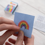 Kawaii Rainbow Mini Cross Stitch Kit