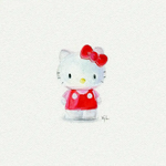 5x5 Art Print: Mini Hello Kitty